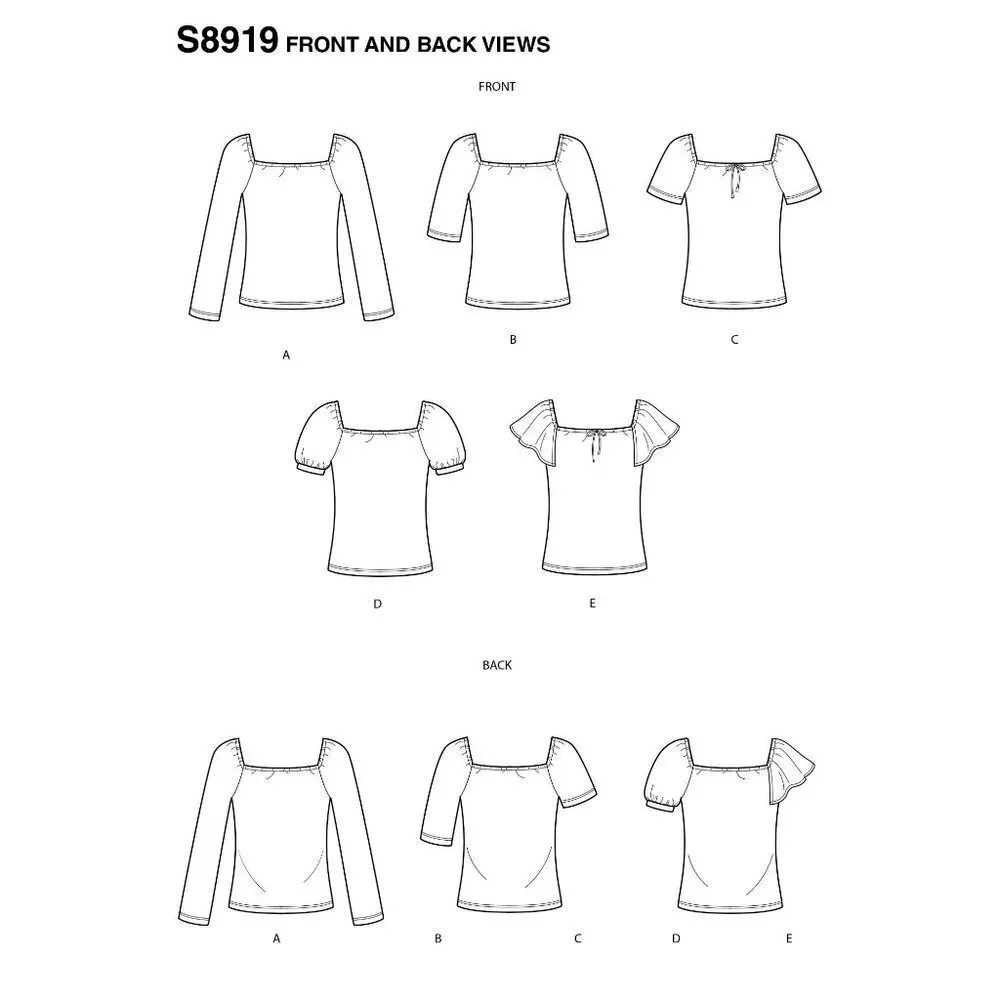 Simplicity sizes xxs